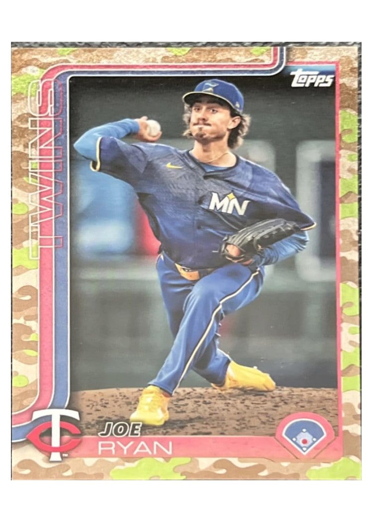 2025 Topps Base Set Joe Ryan Memorial Day Camo #40 card