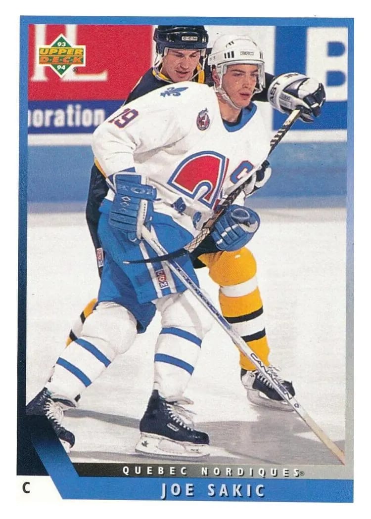 1993 Upper Deck Joe Sakic #69 card