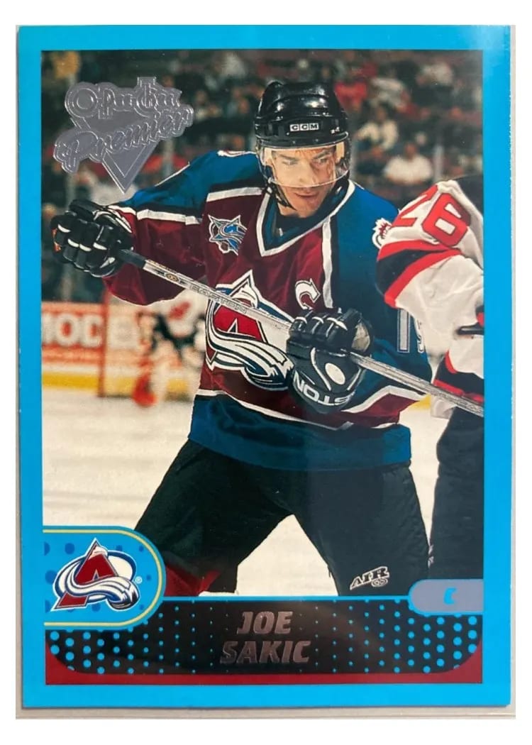 2001 O Pee Chee Joe Sakic #27 card