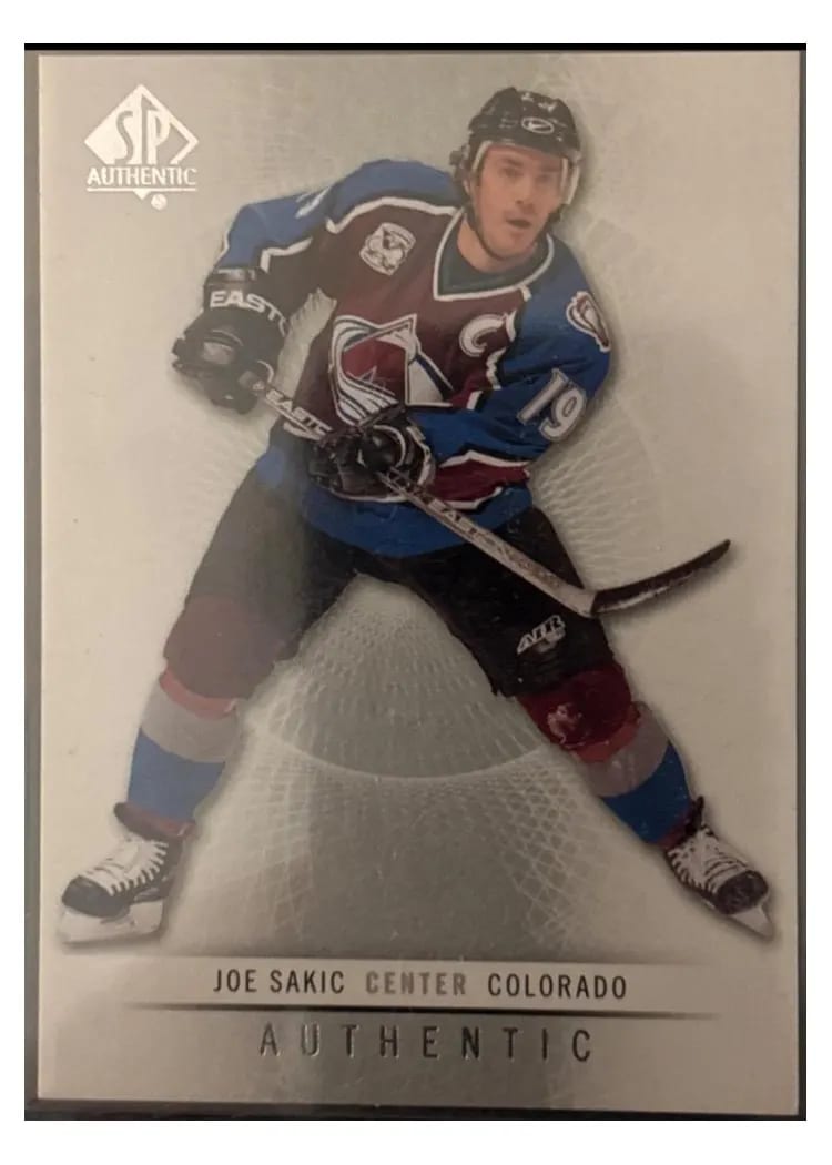 2012 SP Authentic Joe Sakic #41 card
