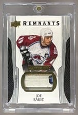 2024-25 Upper Deck Engrained Icons Remnants Joe Sakic #R-JS card