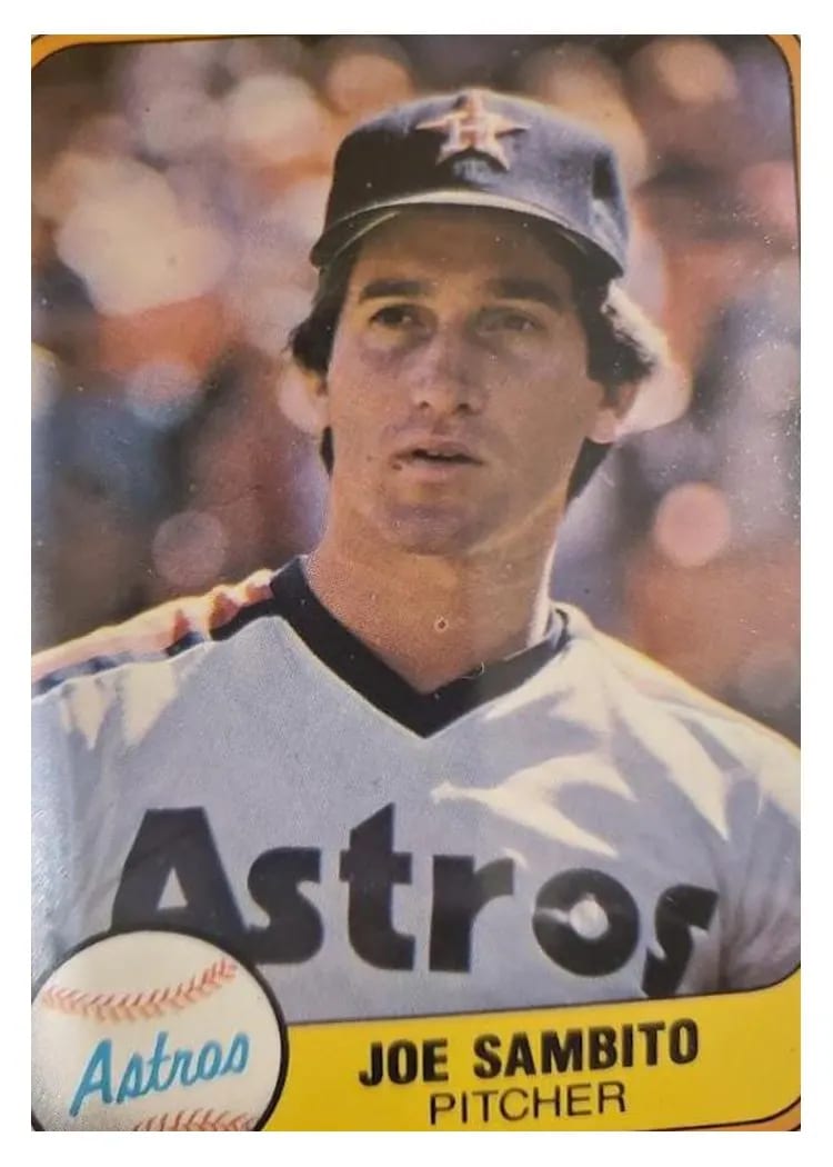 1981 Fleer Joe Sambito #65 card