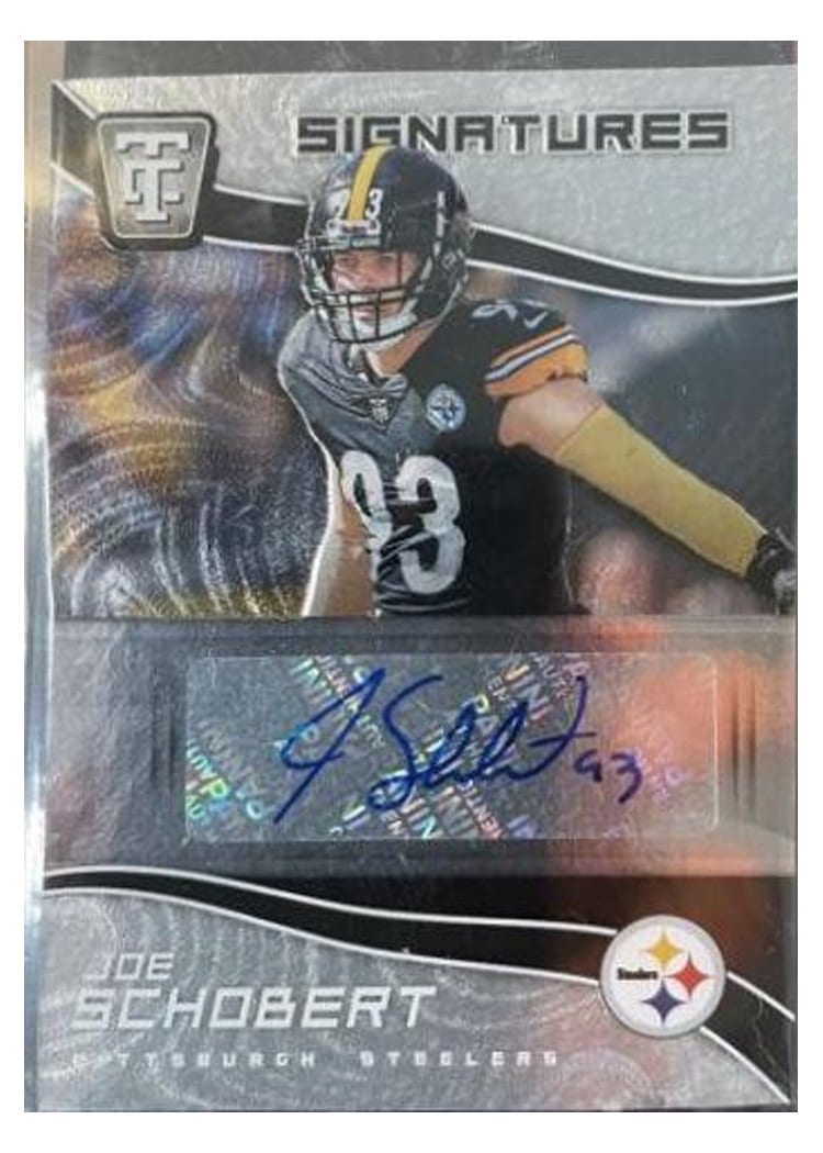 2021 Panini Chronicles Totally Certified Signatures Joe Schobert #TCS-JSC card