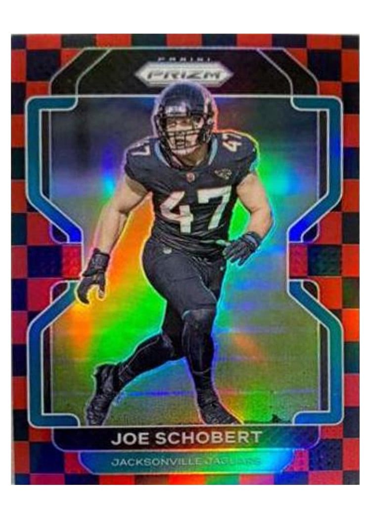 2021 Panini Prizm Base Set Joe Schobert Black and Red Checker Prizm #17 card