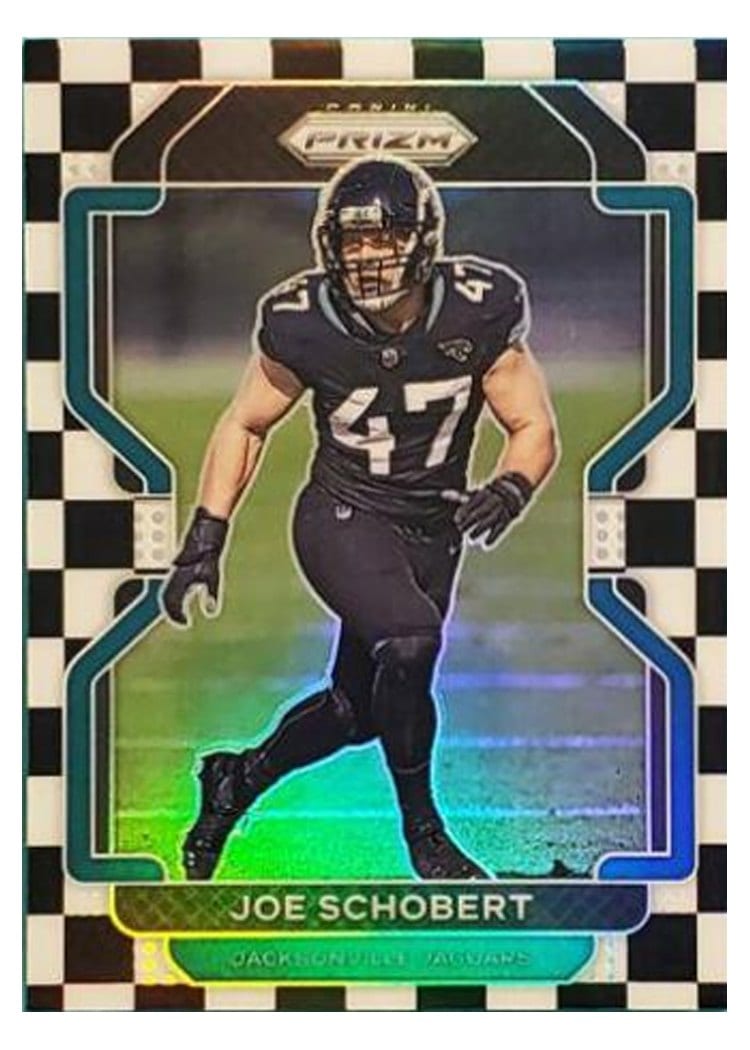 2021 Panini Prizm Base Set Joe Schobert Black and White Checker Prizm #17 card