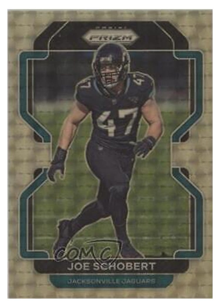 2021 Panini Prizm Base Set Joe Schobert Gold Vinyl Prizm #17 card