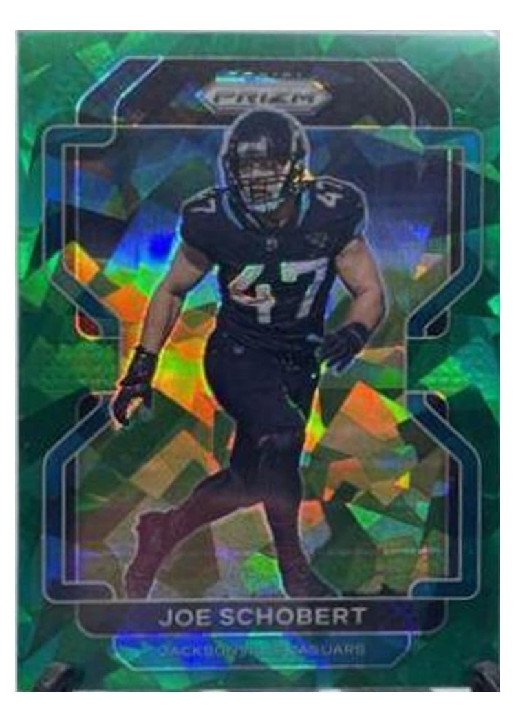 2021 Panini Prizm Base Set Joe Schobert Green Ice Prizm #17 card