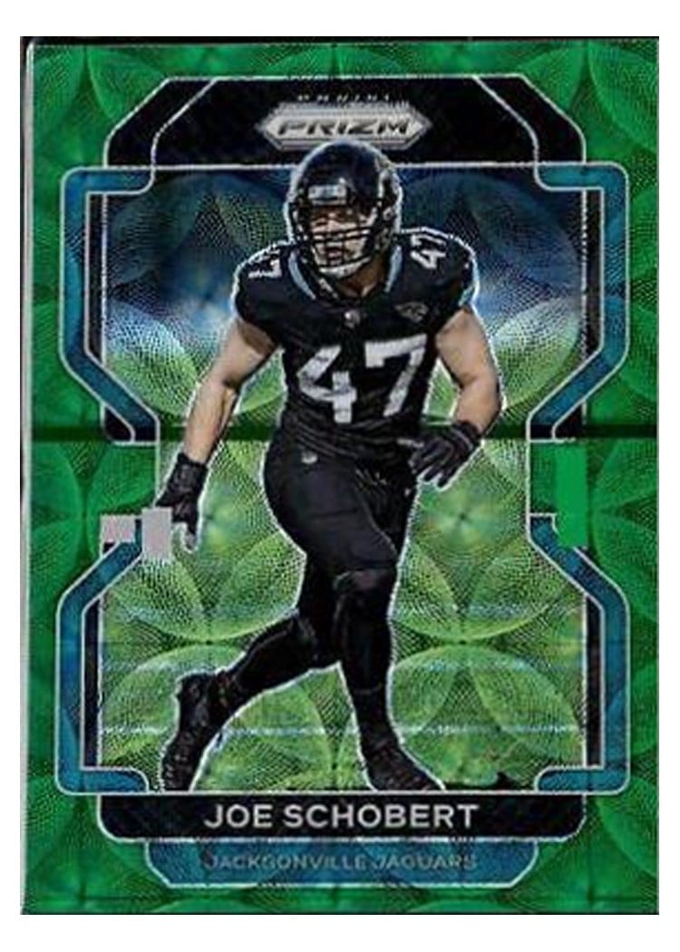 2021 Panini Prizm Base Set Joe Schobert Green Scope Prizm #17 card