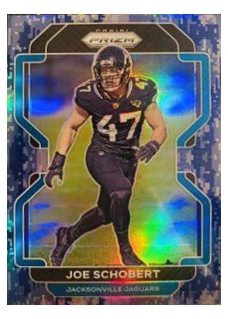 2021 Panini Prizm Base Set Joe Schobert Navy Camo Prizm #17 card