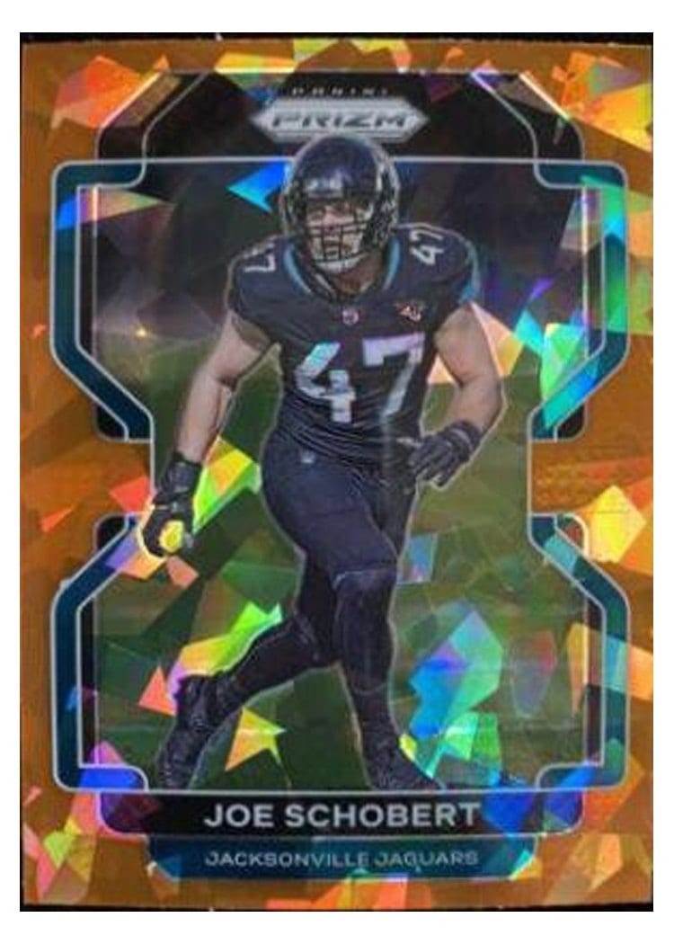 2021 Panini Prizm Base Set Joe Schobert Orange Ice Prizm #17 card