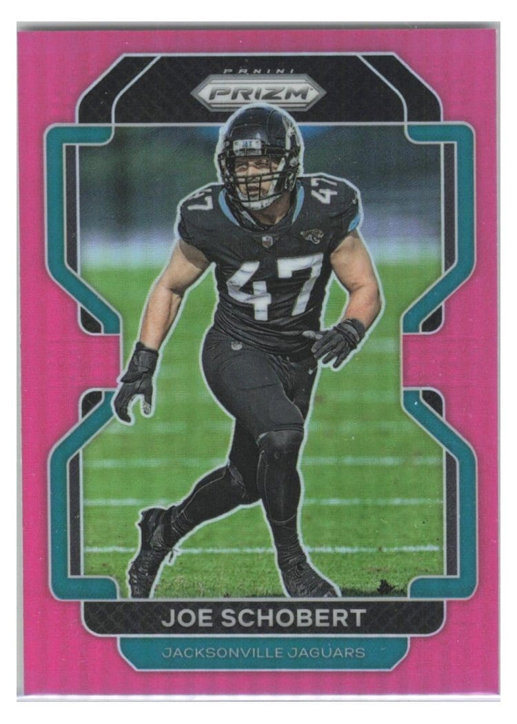 2021 Panini Prizm Base Set Joe Schobert Pink Prizm #17 card
