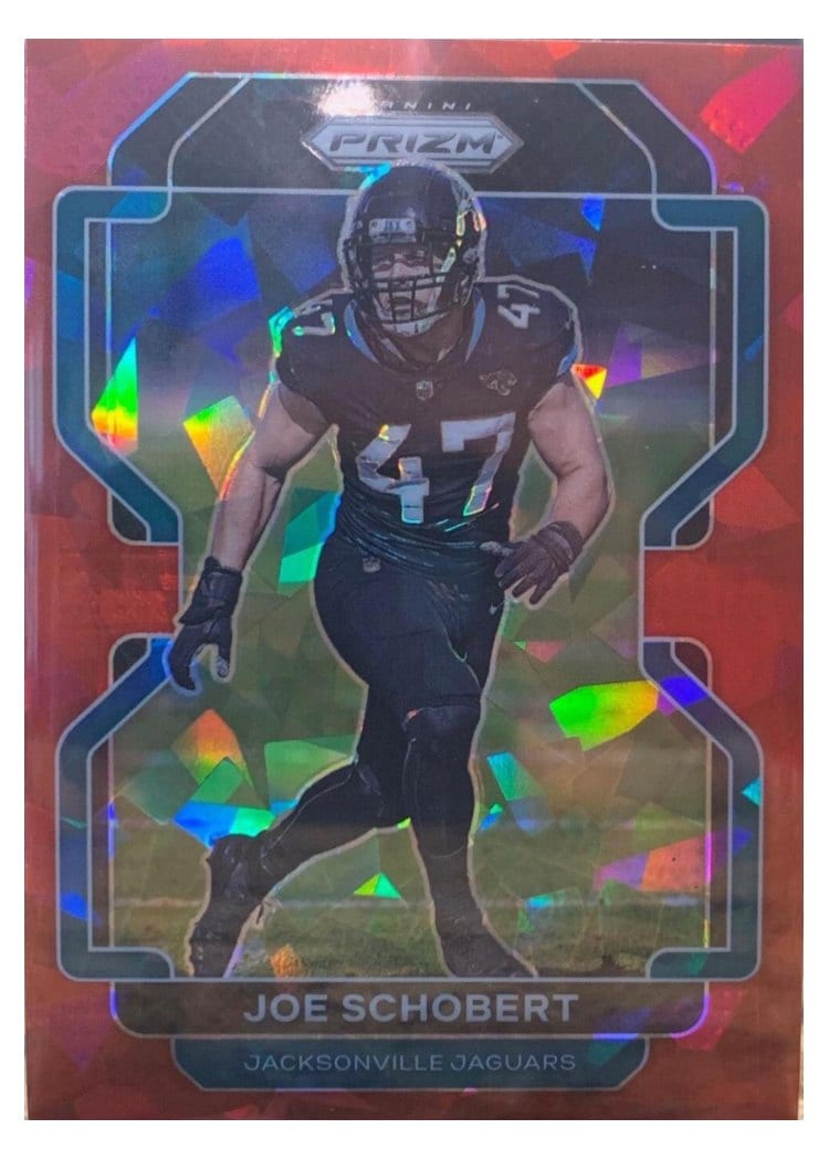 2021 Panini Prizm Base Set Joe Schobert Red Ice Prizm #17 card