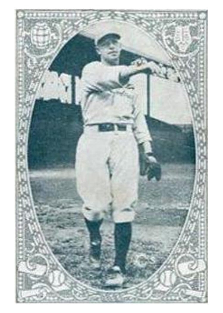 1922 E120 American Caramel Joe Schultz card