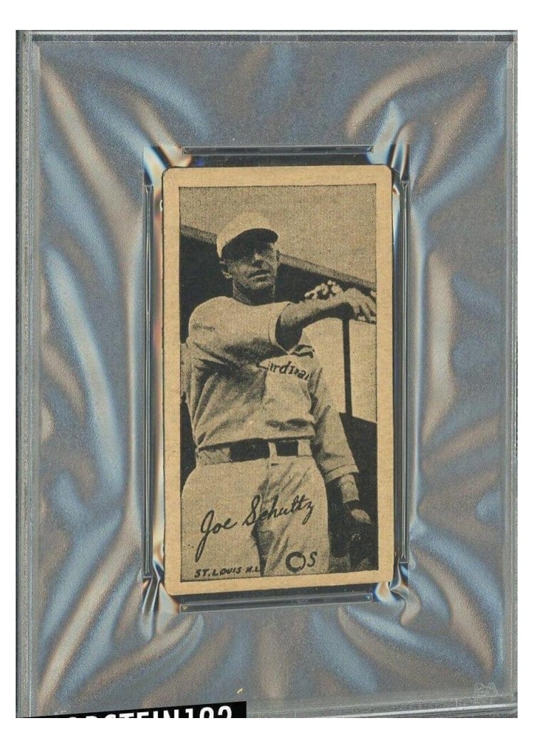 1923 W572 Joe Schultz card