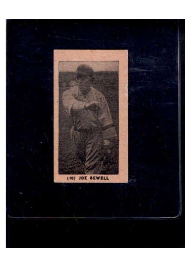 1927 E210 York Caramel Type 1 Joe Sewell #10 card