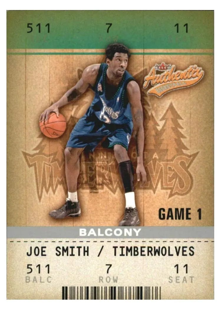 2002 Fleer Authentix Joe Smith Balcony #35 card