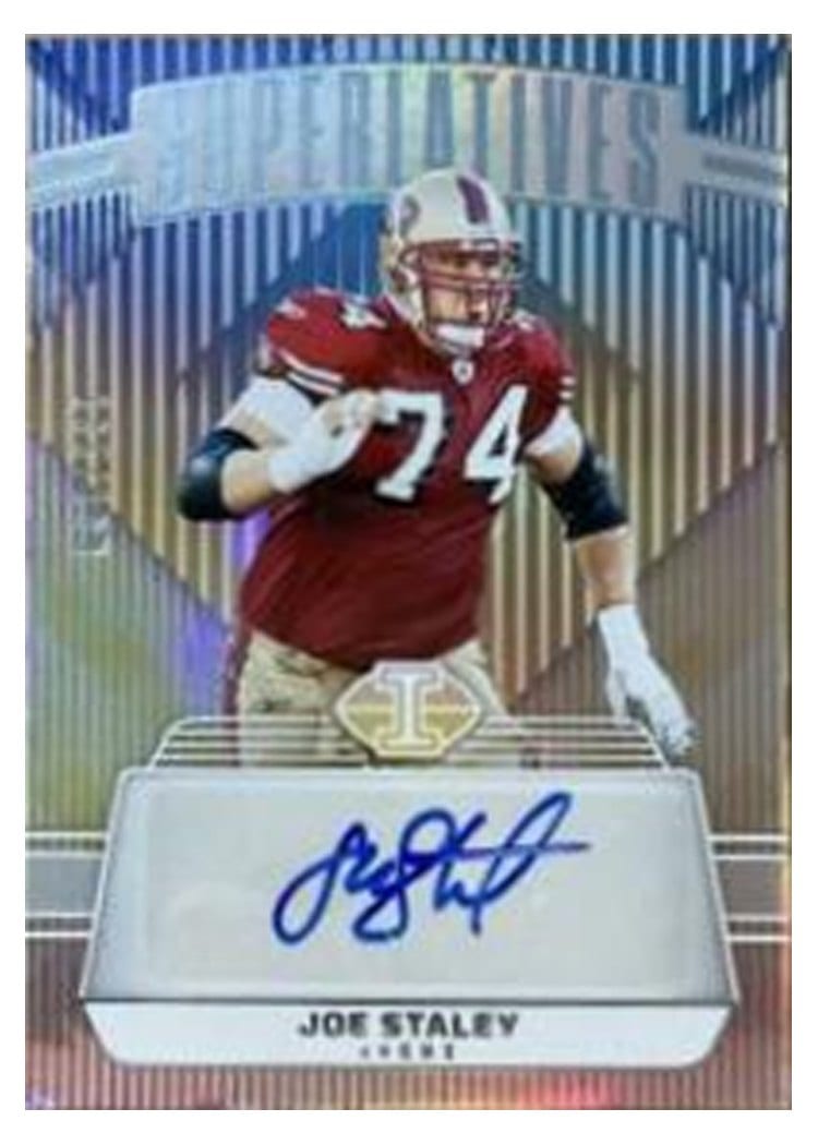 2023 Panini Illusions Superlatives Joe Staley #29 card