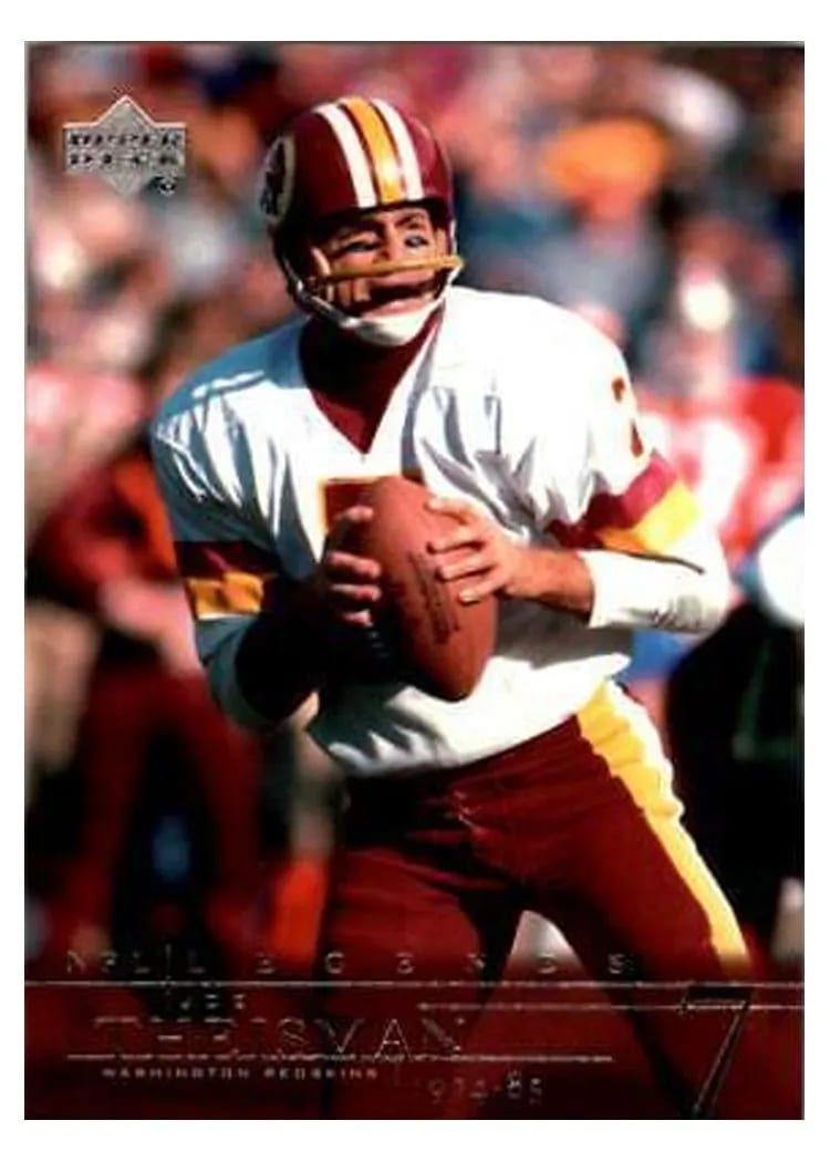 2001 Upper Deck Legends Joe Theismann #88 card