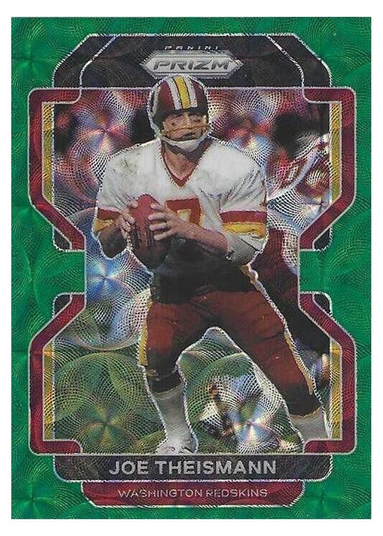 2021 Panini Prizm Base Set Joe Theismann #217 card