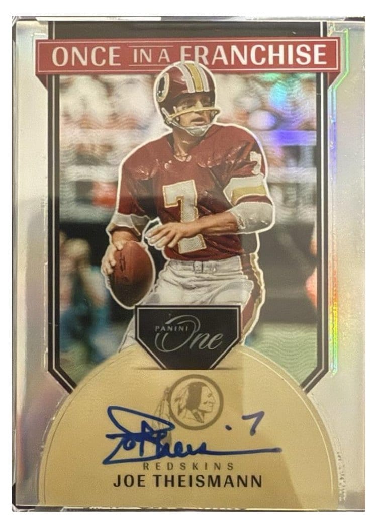 2024 Panini One Once in a Franchise Autographs Joe Theismann Once in a Franchise Autograph #353 card
