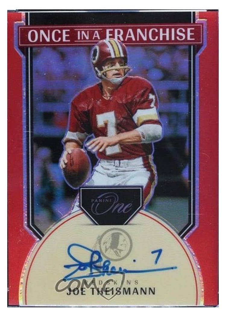 2024 Panini One Once in a Franchise Autographs Joe Theismann #353 card