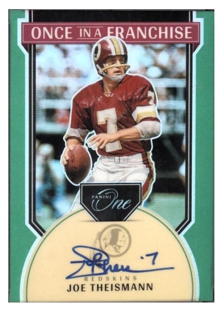 2024 Panini One Once in a Franchise Autographs Joe Theismann #353 card