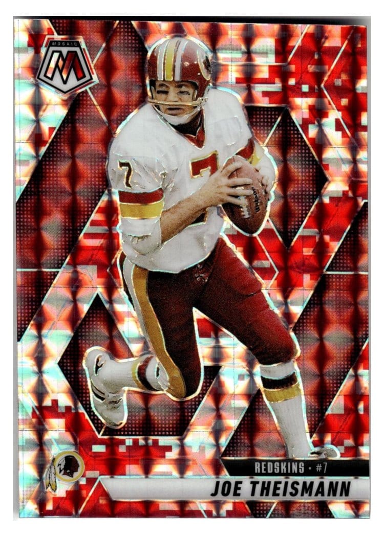 2025 Panini Mosaic Base Set Joe Theismann Camo Red #105 card