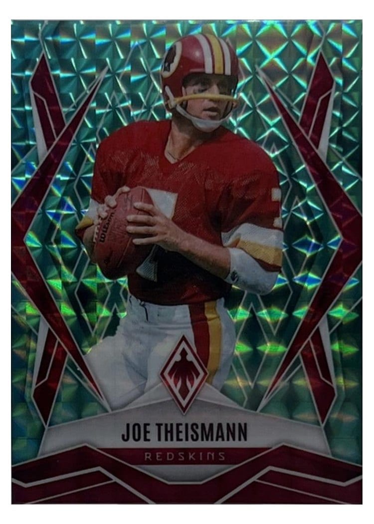 2025 Panini Phoenix Base Set Joe Theismann Teal Pyramids #71 card