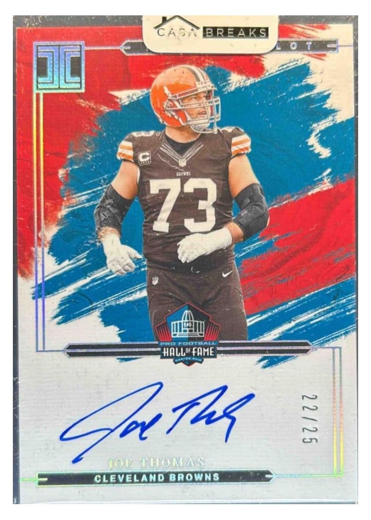 2024 Panini Impeccable First Ballot Signatures Joe Thomas #4 card