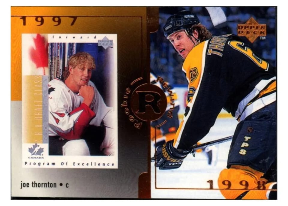 1998 Upper Deck Joe Thornton #19 card
