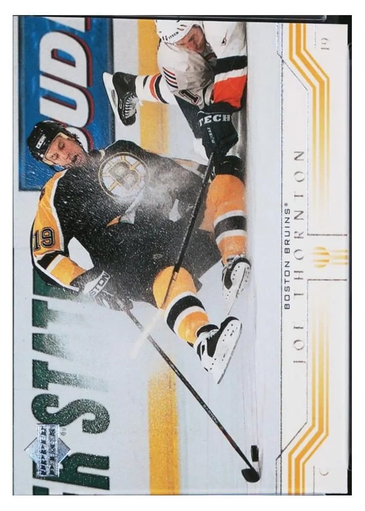 2001 Upper Deck Joe Thornton #13 card