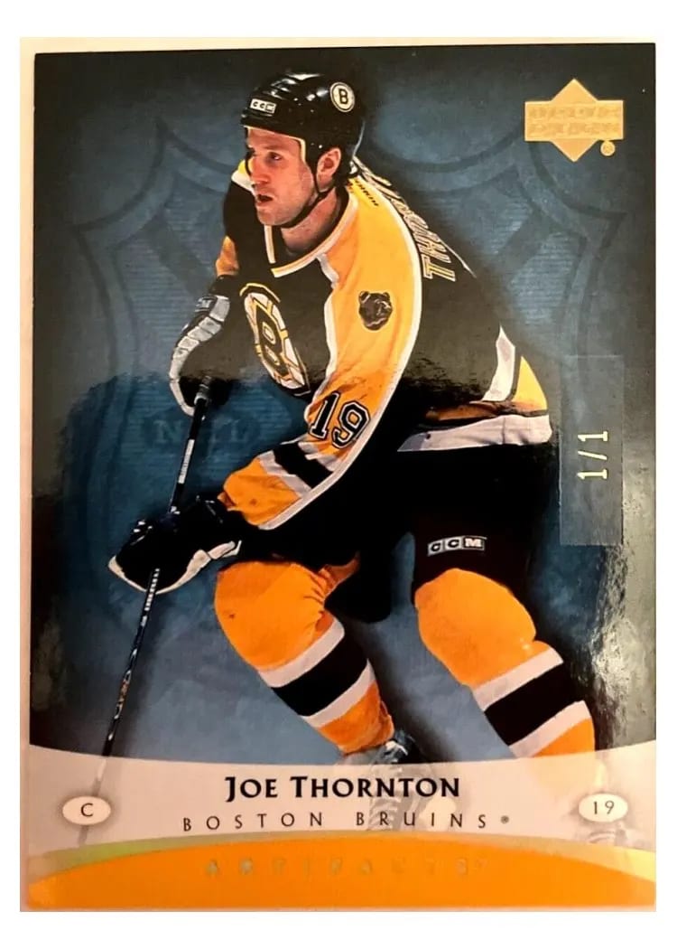 2005 Upper Deck Artifacts Joe Thornton #8 card