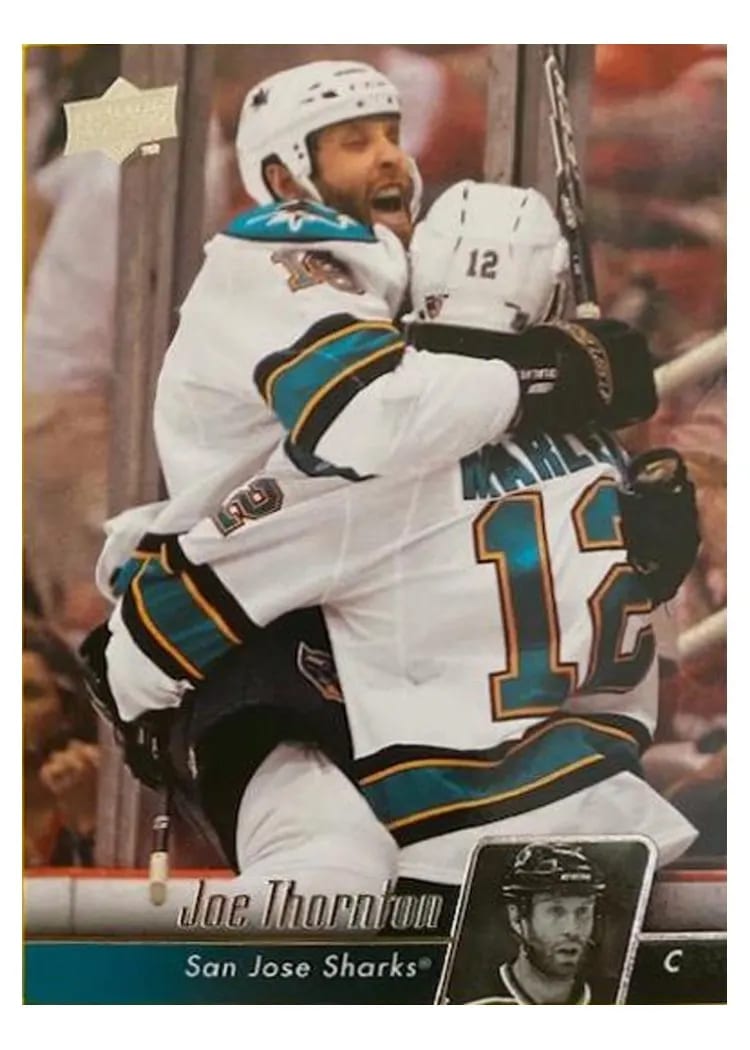2010 Upper Deck Joe Thornton #34 card