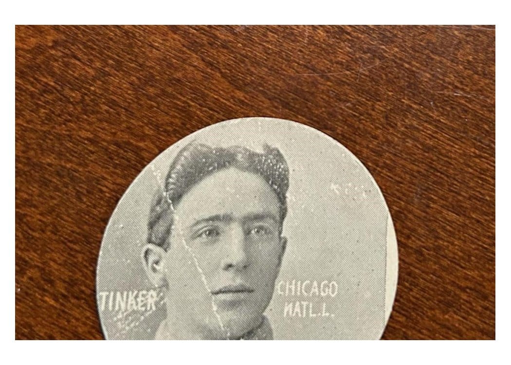 1909 Colgan's Chips Stars of the Diamond Joe Tinker card
