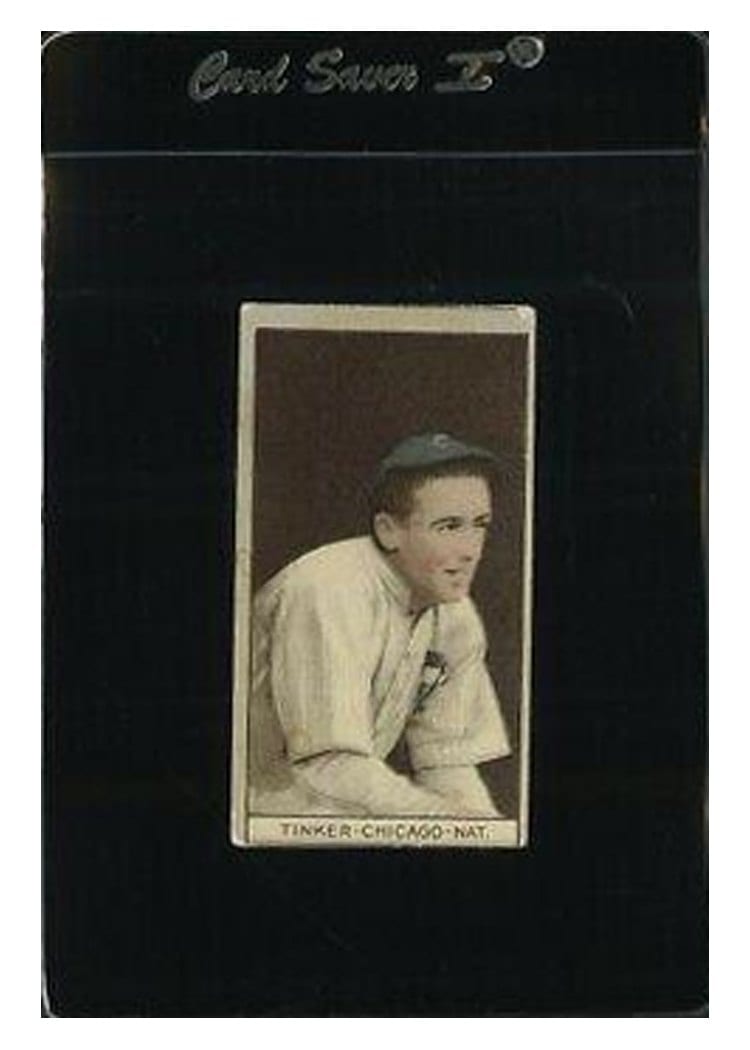 1912 T207 Brown Background Joe Tinker card