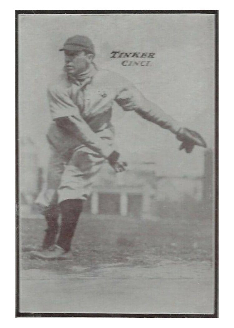 1913 Tom Barker Game Joe Tinker card