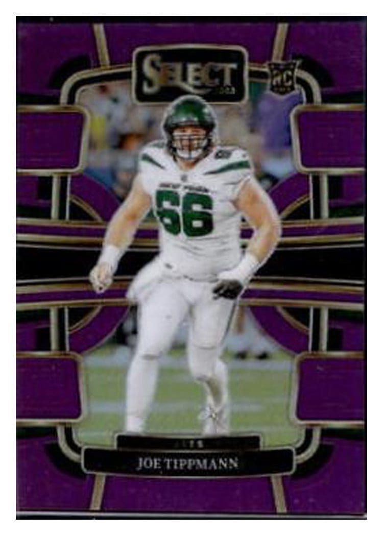 2023 Panini Select Base Set Joe Tippmann Purple Prizm #78 card