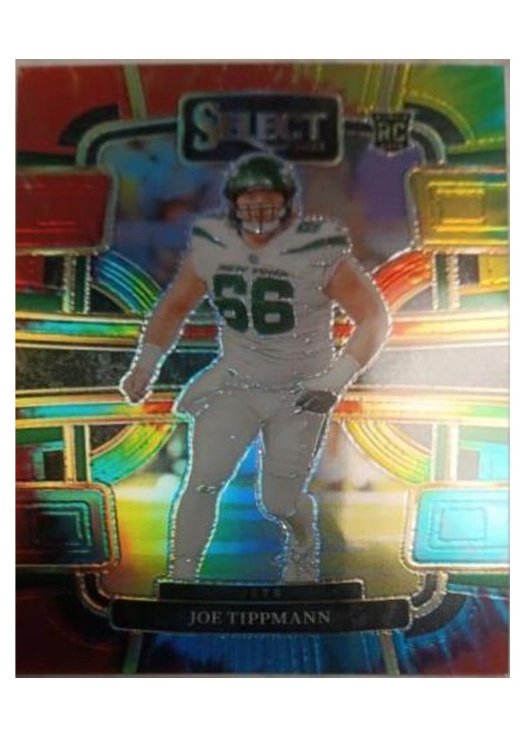 2023 Panini Select Base Set Joe Tippmann Tie-Dye Prizm #78 card