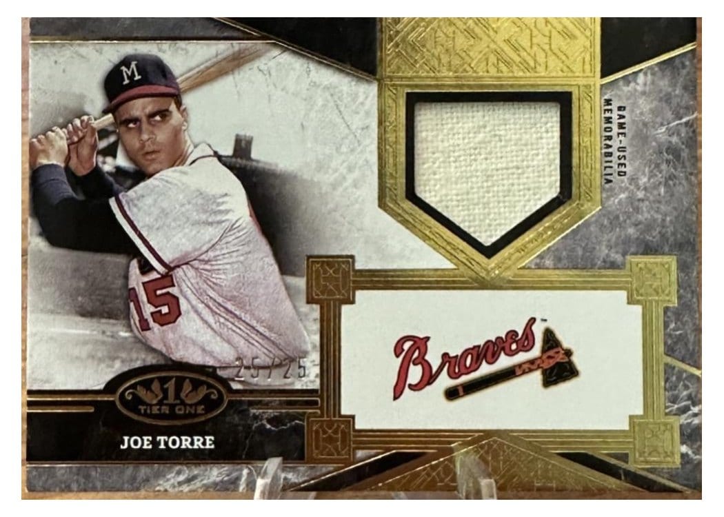 2025 Topps Tier One Top Shelf Relics Joe Torre #TSR-JT