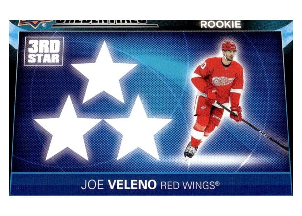 2021-22 Upper Deck Credentials 3rd Star of the Night Rookies Joe Veleno #3SR-5 card