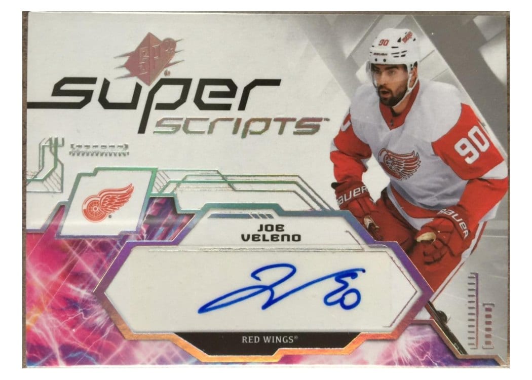 2023-24 SPx Superscripts Joe Veleno #SS-JV card
