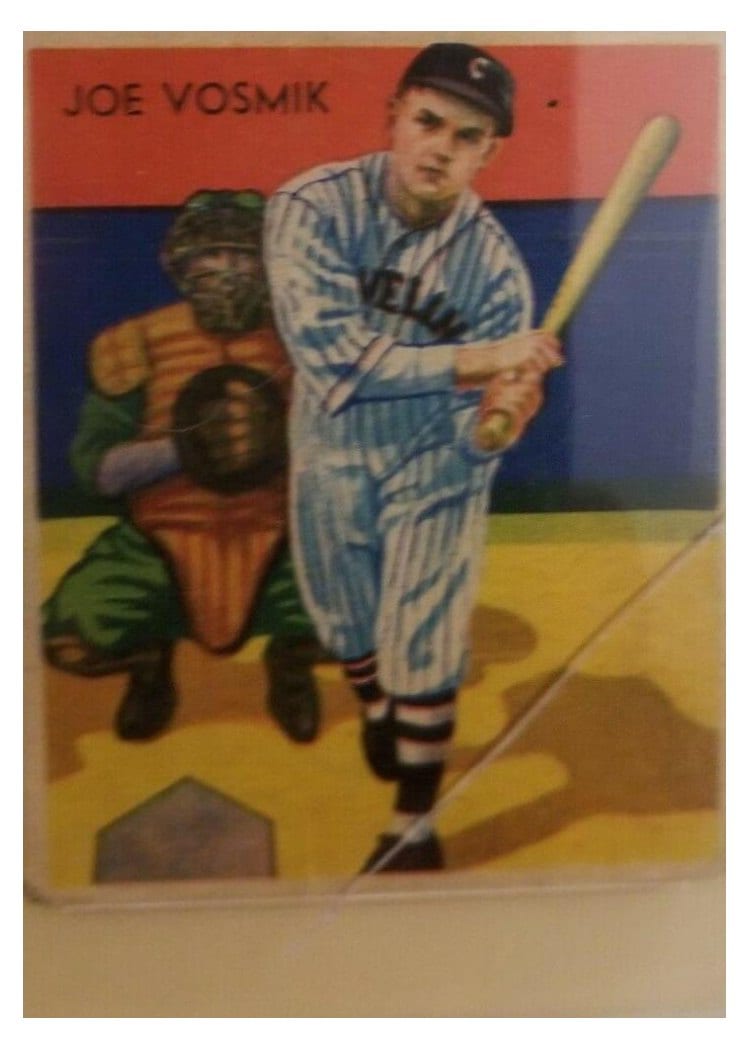 1934 Diamond Stars Joe Vosmik #8 card