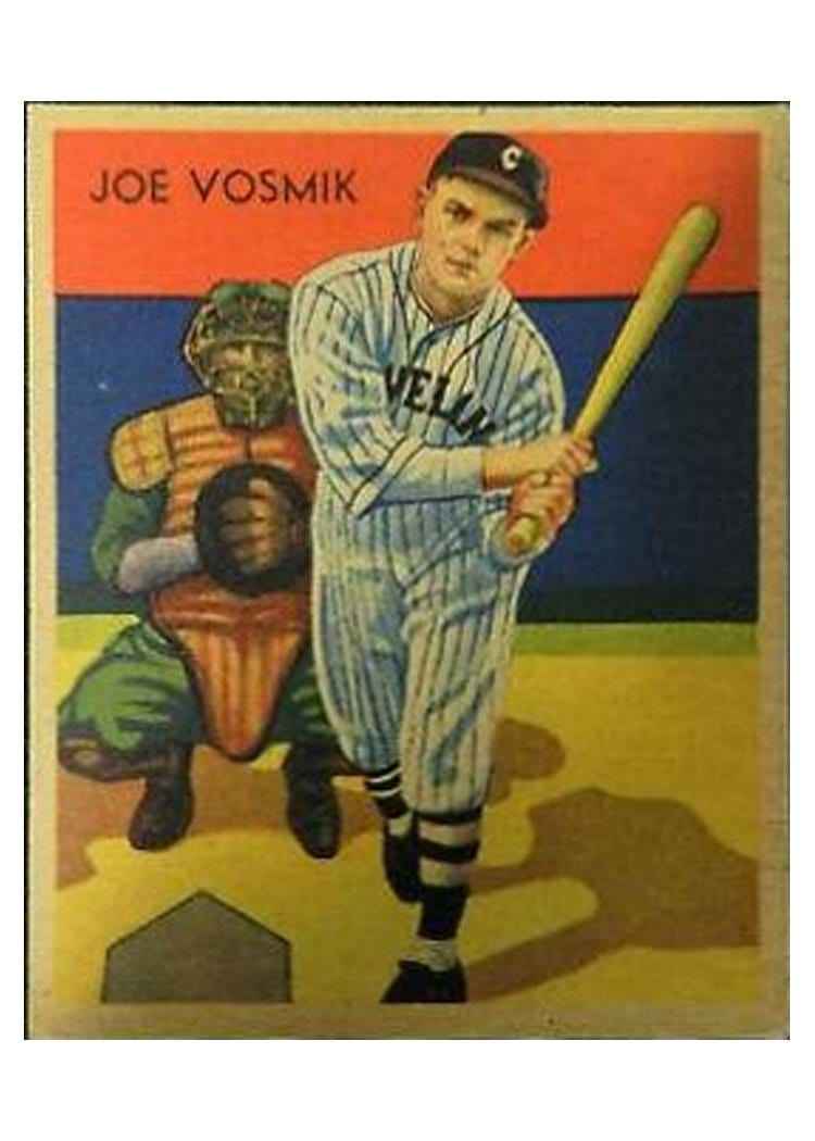 1936 Diamond Stars Joe Vosmik #8 card