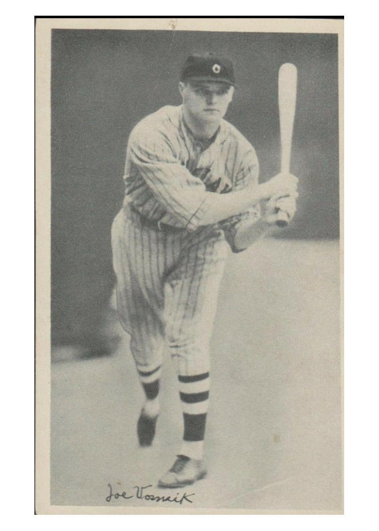 1936 National Chicle Fine Pens Joe Vosmik card