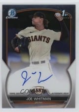 2023 Bowman Draft Chrome Prospect Autographs Joe Whitman #CDA-JWH card