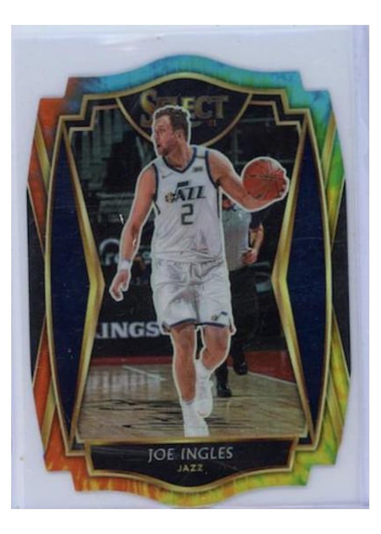 2021-22 Panini Select Base Set Joe Wieskamp Tie Dye Prizm #18 card