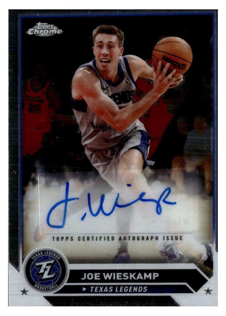 2023-24 Topps G League Chrome Autographs Joe Wieskamp #AC-JW card