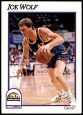 1991-92 Hoops Base Set Joe Wolf #57 card