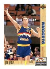 1991-92 Upper Deck Base Set Joe Wolf #297 card