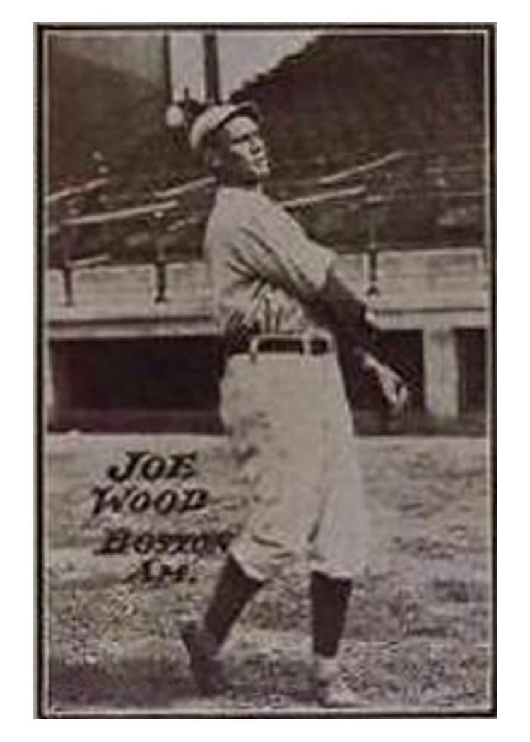 1913 National Game Joe Wood card